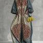 Loose Ethnic V-Neck Jumpsuit