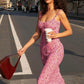 Floral Jersey Midi Dress