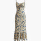 Floral Print Knotted Detail Maxi Dress