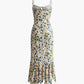 Floral Print Knotted Detail Maxi Dress
