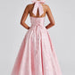 Halter Neck Midi Summer Dress