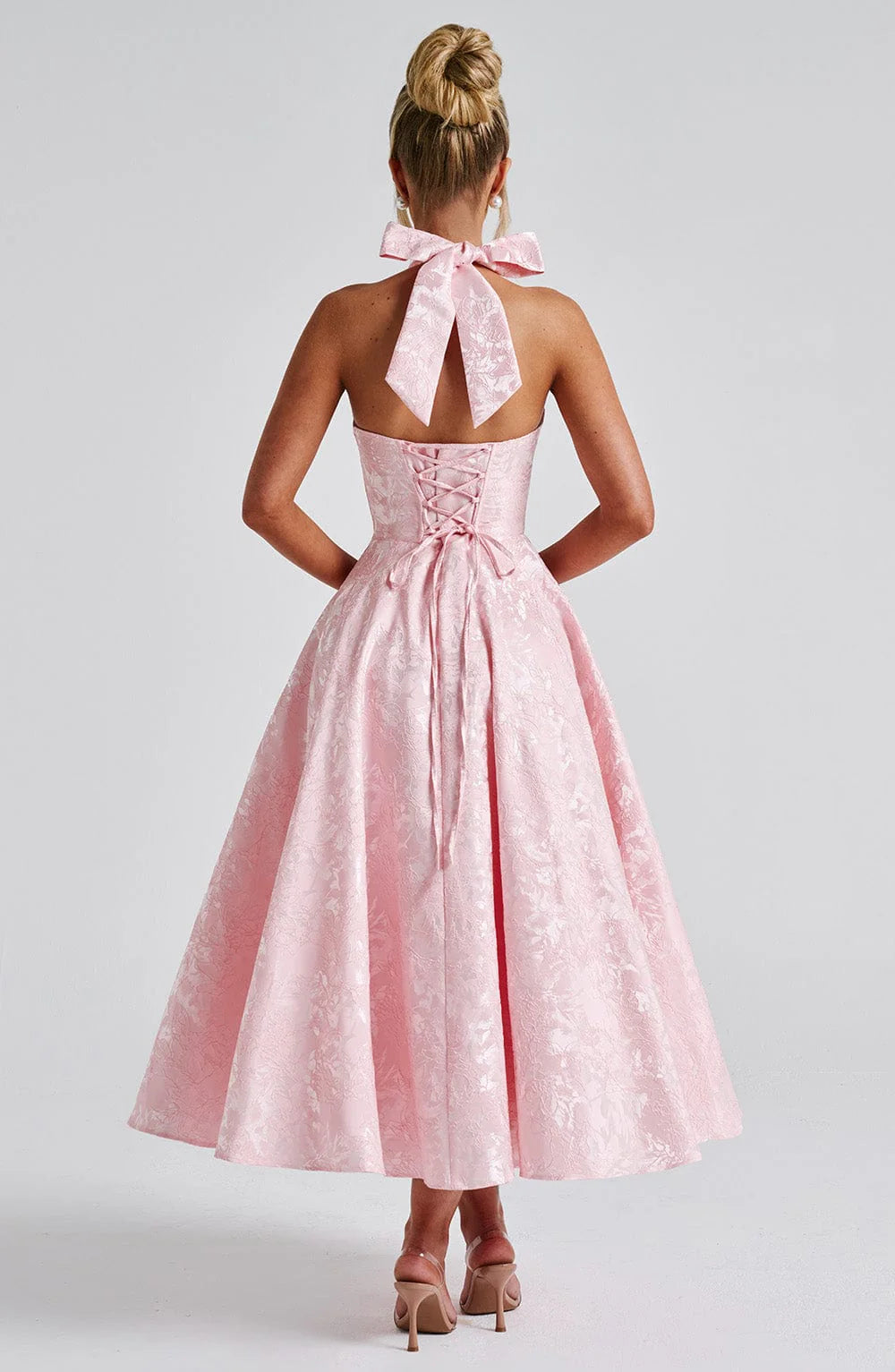 Halter Neck Midi Summer Dress