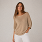 Lightweight Cotton Blend Casual Sweater