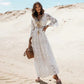 Rayon Open Neck Maxi Dress