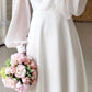 Long Sleeve Round Neck Wedding Guest Dress