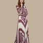 Pleated Maxi Evening Dress