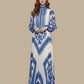 Pleated Maxi Evening Dress