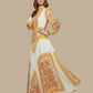 Pleated Maxi Evening Dress