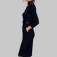 Structured Long Sleeve Belted Dress