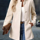 Wool Blend Long Button-Up Coat