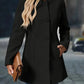 Wool Blend Long Button-Up Coat