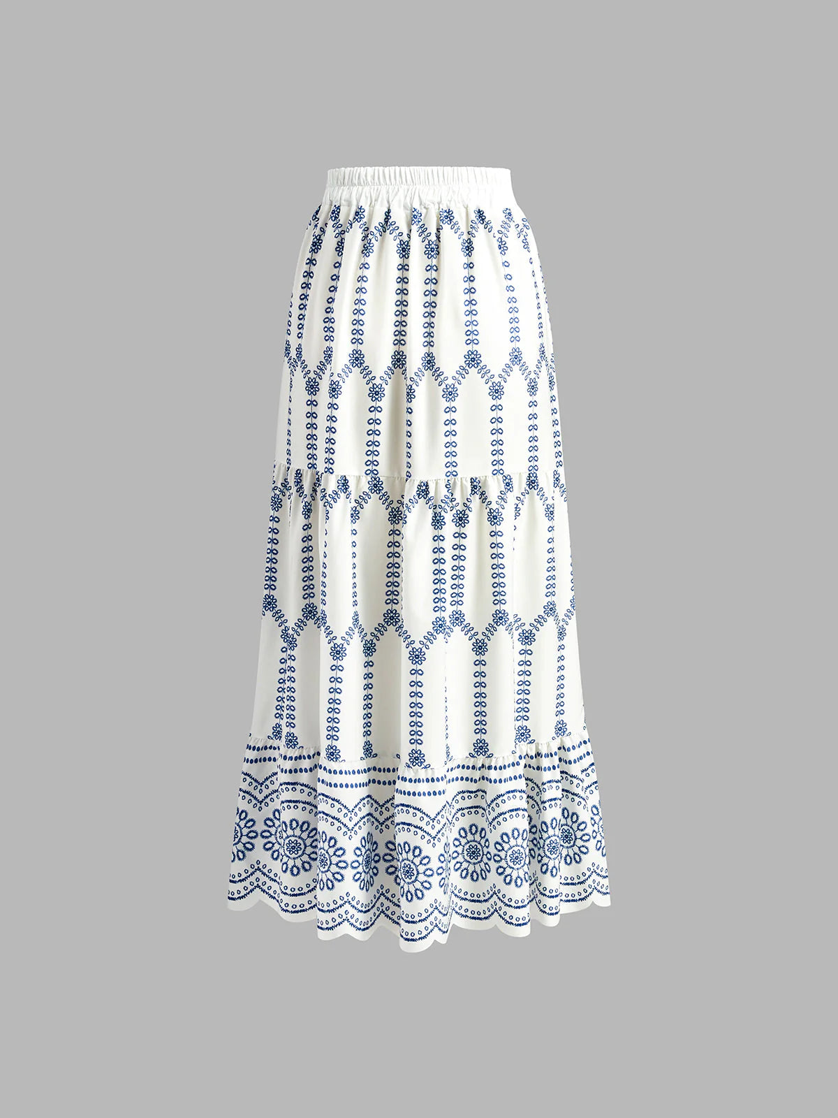 Woven Fabric Tie Back Skirt Set